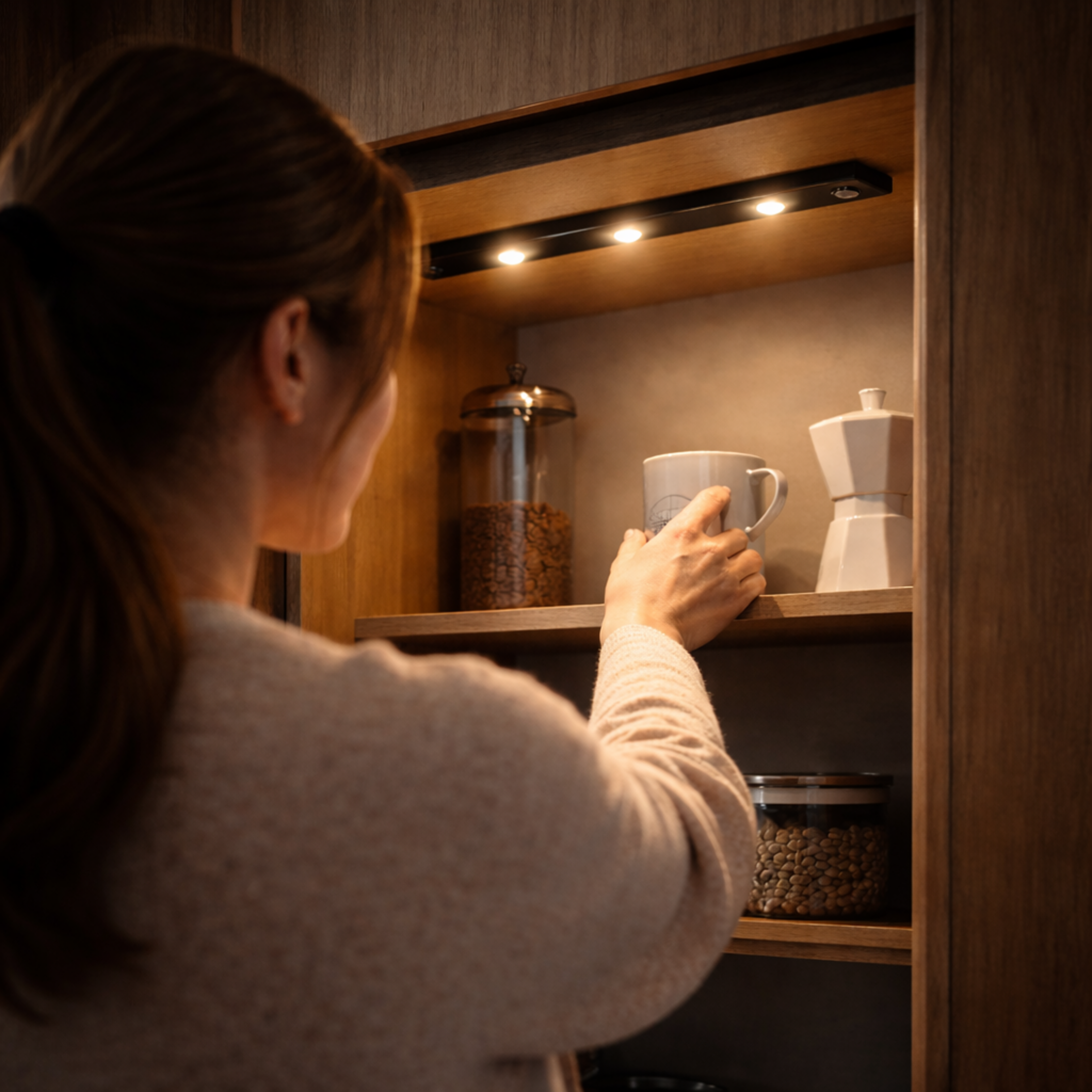 LED Motion Sensor Cabinet Light (USB Rechargeable)