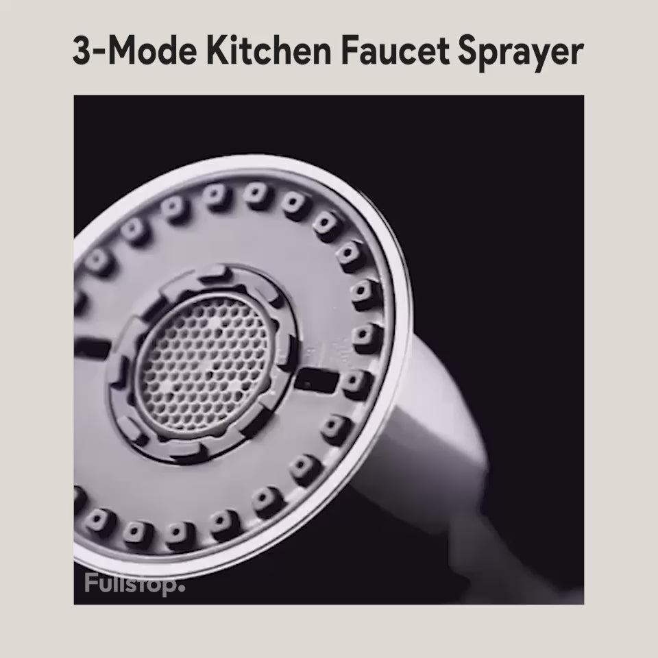 3-Mode Kitchen Faucet Sprayer